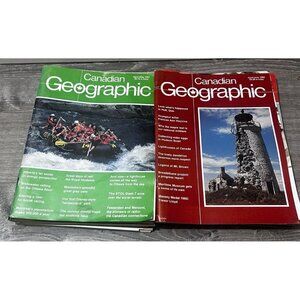 Canadian Geographic Magazines 1980-82 Lot of 12 Paperback